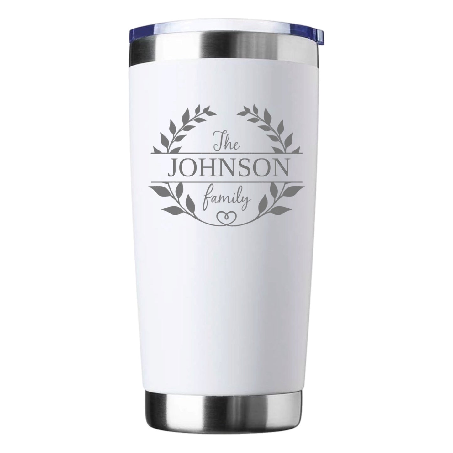 Personalized Family Name 20oz Coffee Tumbler