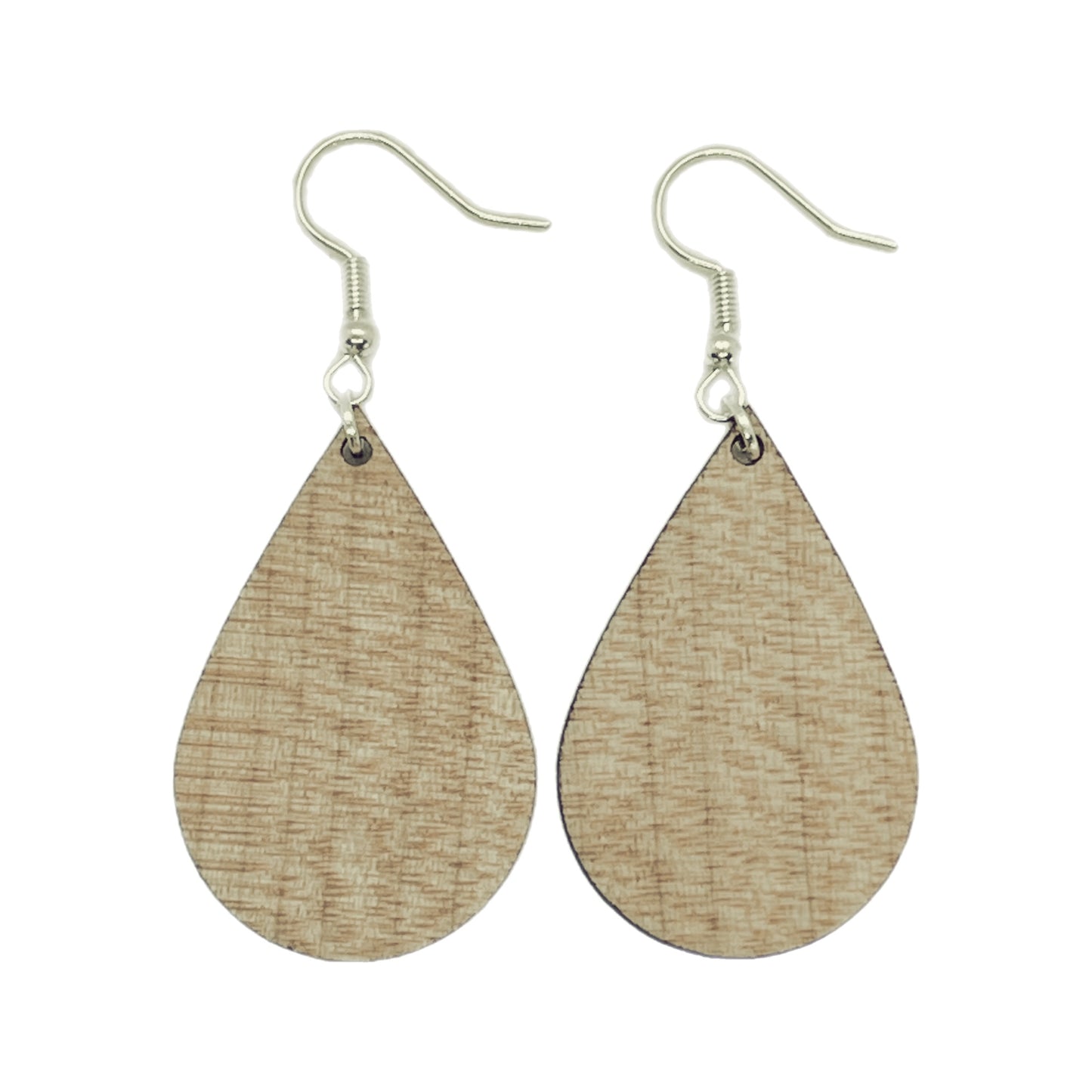 Maple Teardrop Wooden Earrings