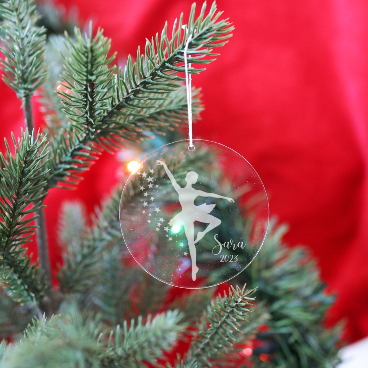 Ballerina, Ballet, Tap, Dance, Acrylic Christmas Tree Ornament