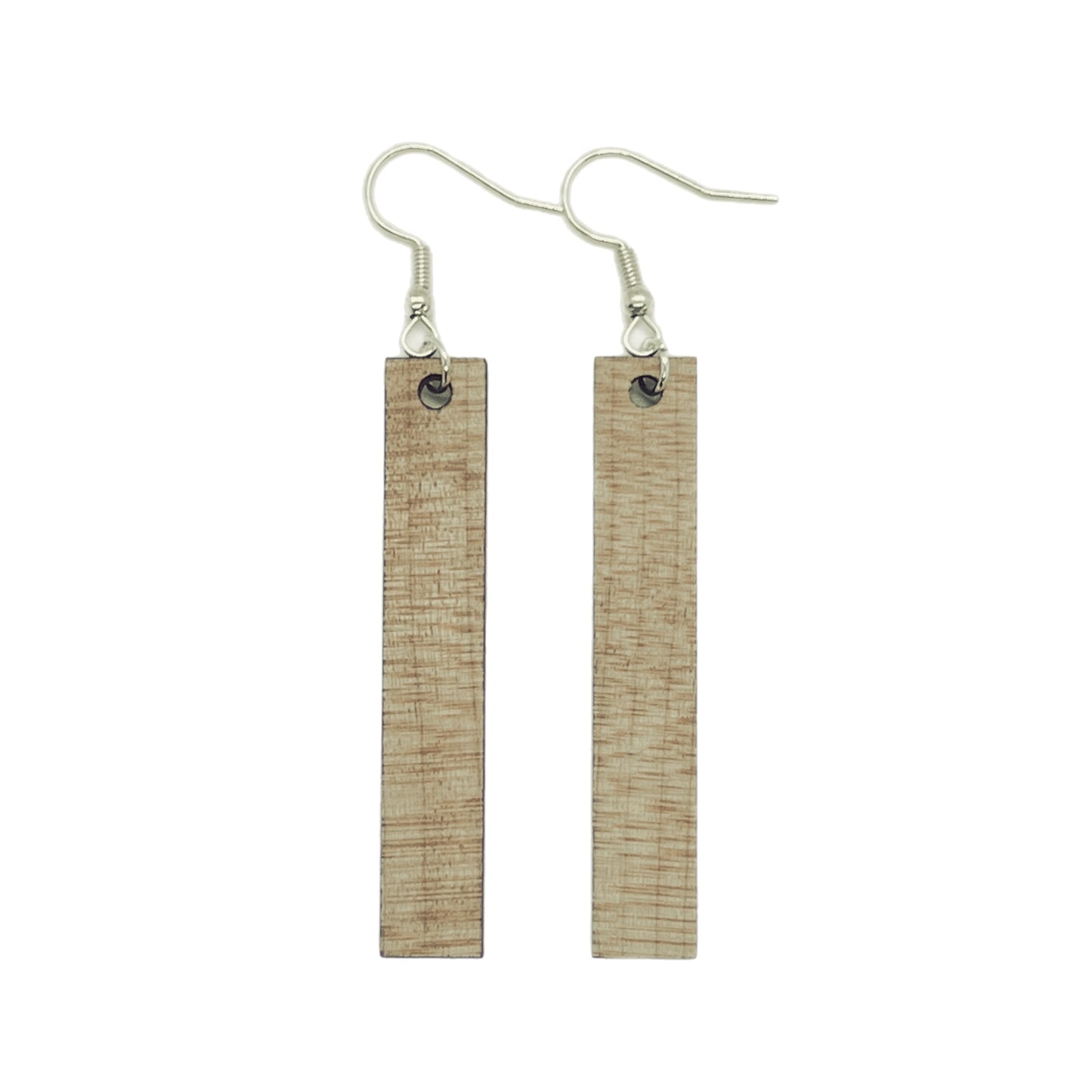 Maple Bar Wooden Earrings