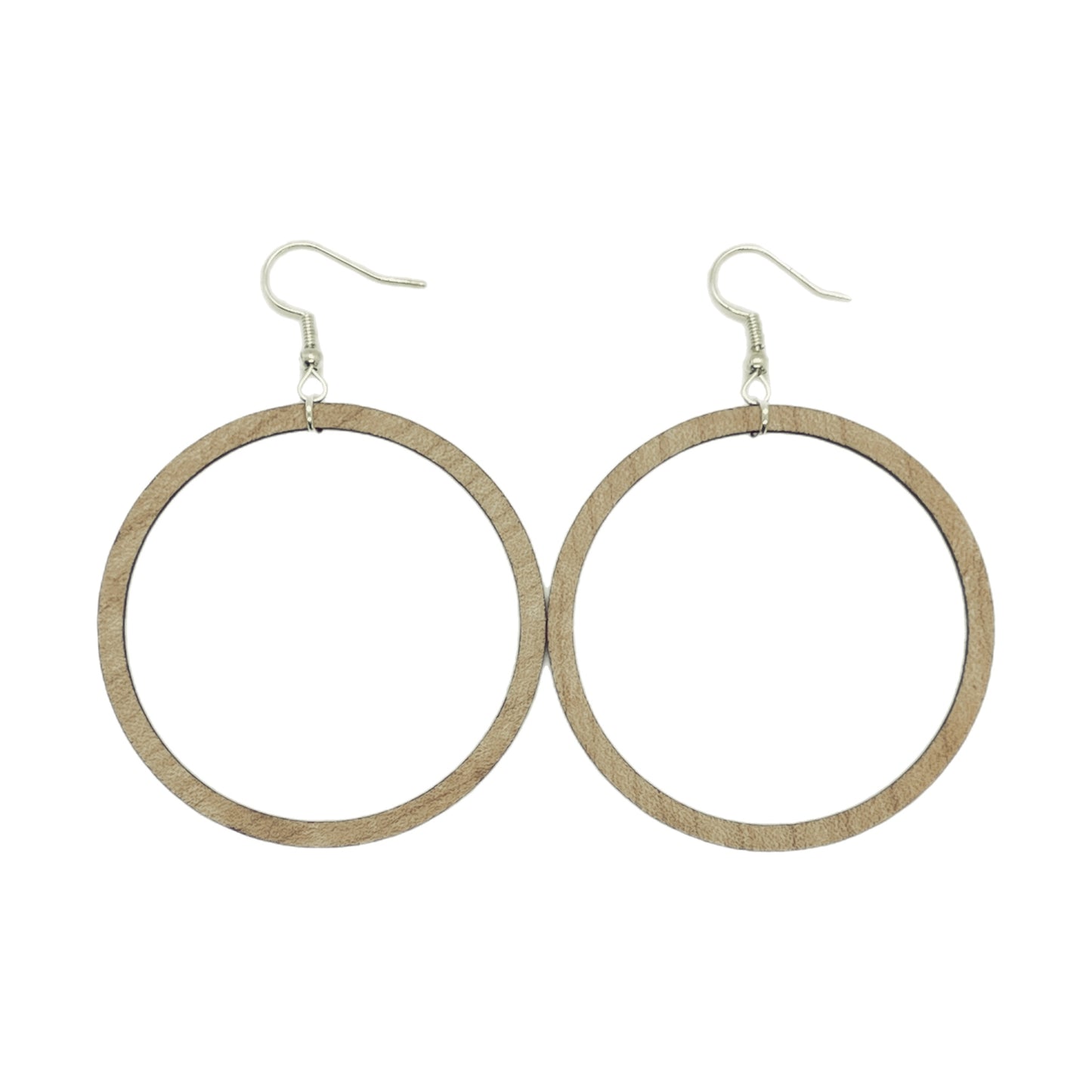 Maple Hoop Wooden Earrings