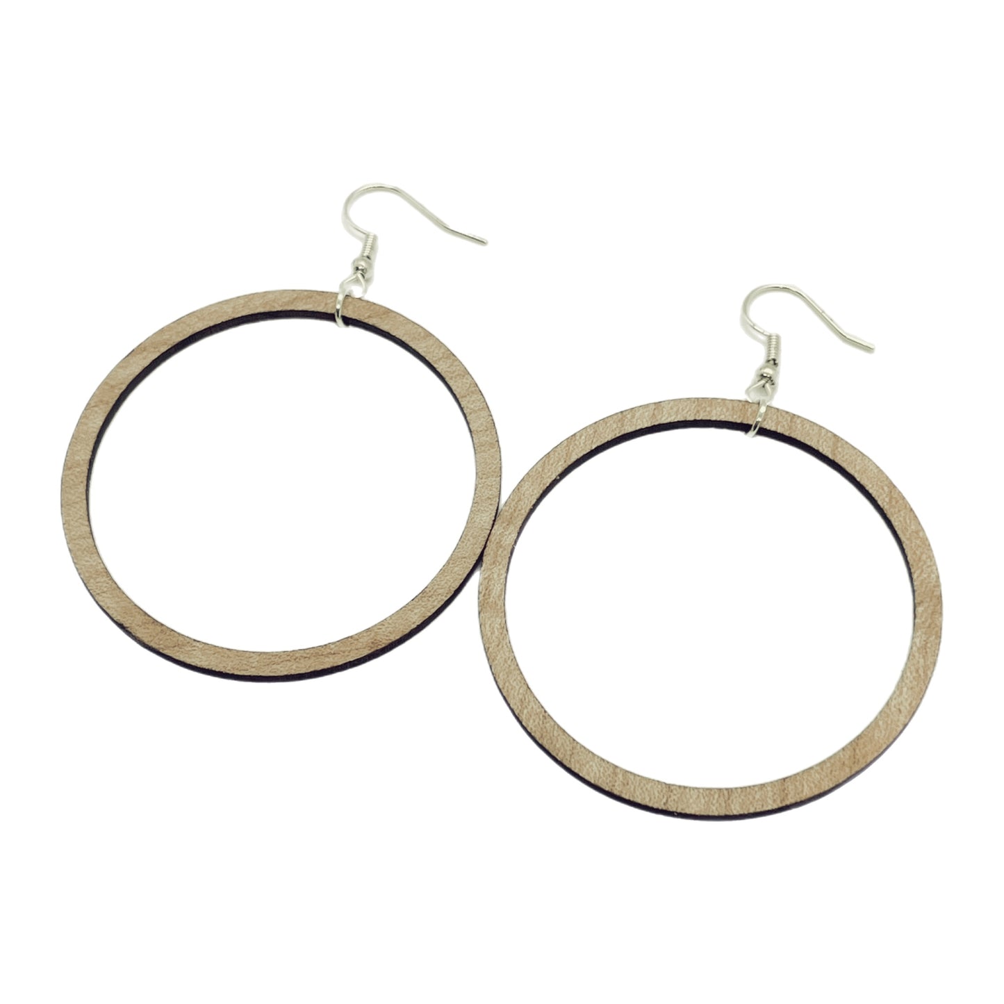 Maple Hoop Wooden Earrings