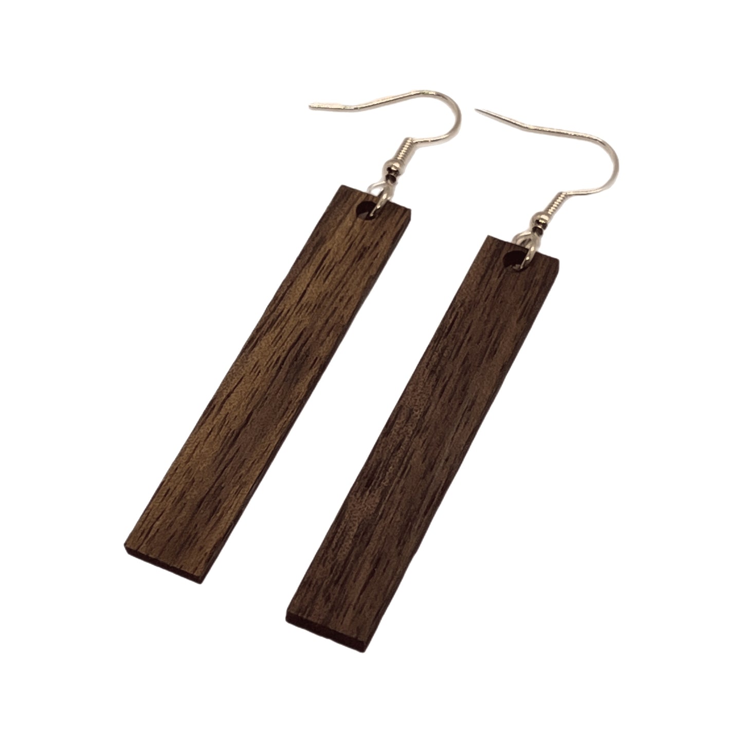 Walnut Bar Wooden Earrings