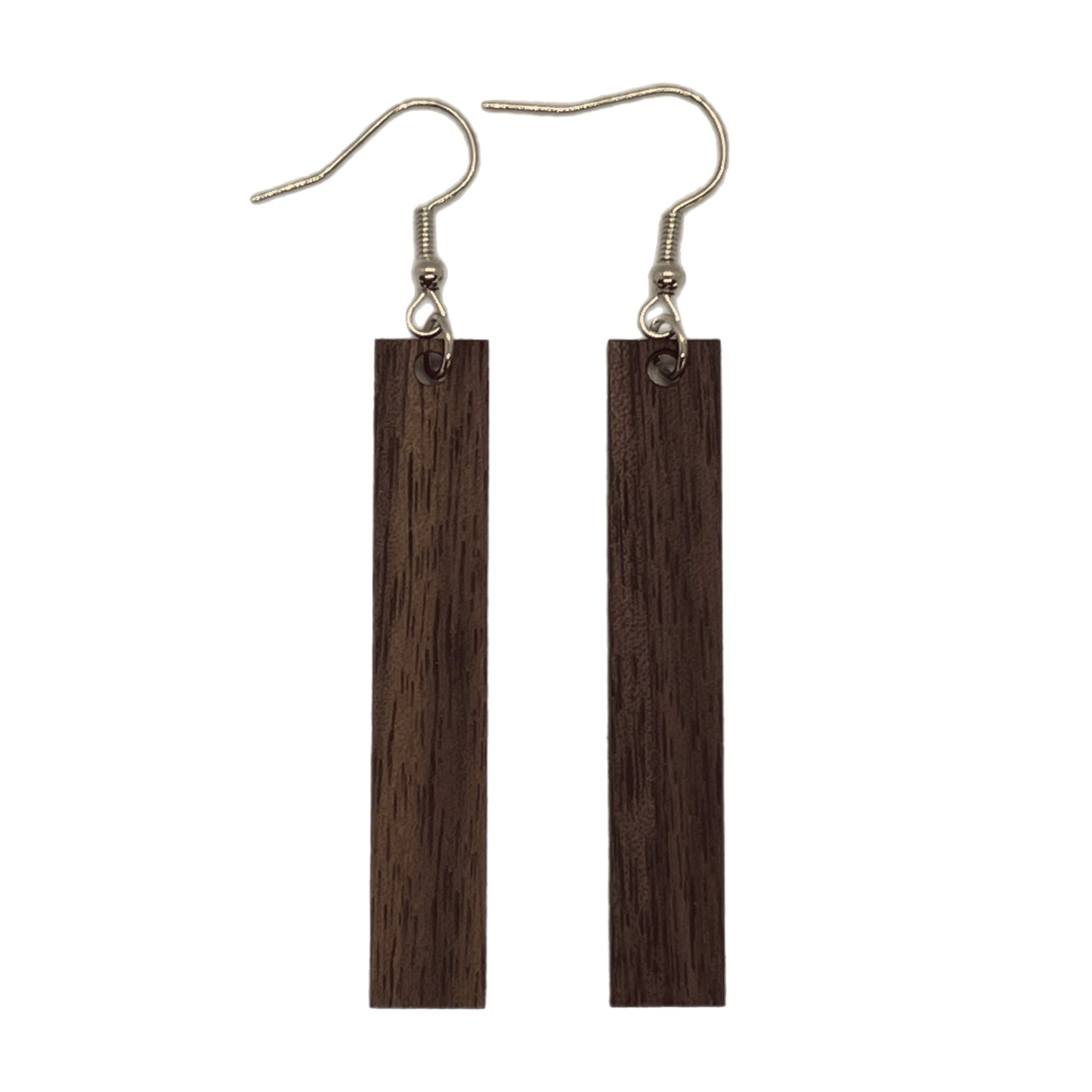 Walnut Bar Wooden Earrings